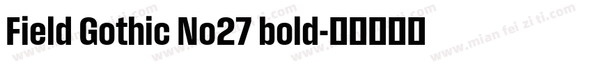 Field Gothic No27 bold字体转换